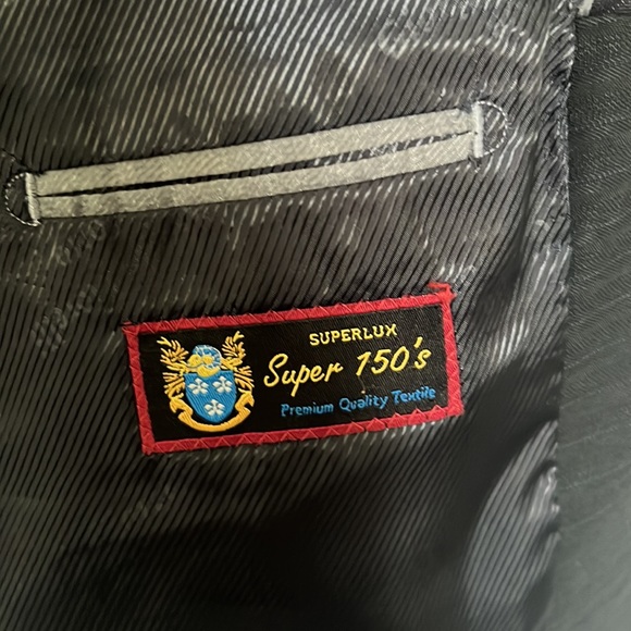 Giorgio Fiorelli Navy Striped 3 Piece Suit - Picture 6 of 16